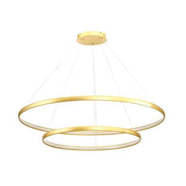 Lampa wisząca CARLO PL210503-800+1200-GD - złoty mat    Cechą wyróżniającą kolekcję lamp Carlo są przyciągające wzrok stalowe pierścienie w...