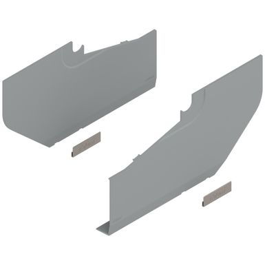 Zaślepki duże AVENTOS HS - szary    Zestaw dwóch dużych zaślepek AVENTOS HS 20S8020 do frontów nachodzących.    Materiał: tworzywo sztuczne  ...