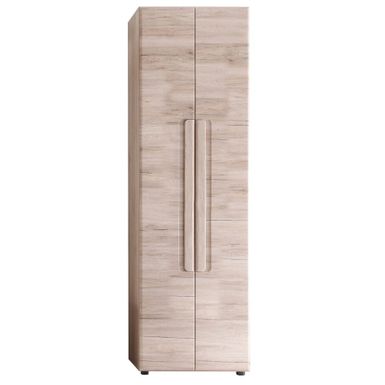 Wymiary: - szerokość 60 cm - głębokość 38 cm - wysokość 188 cm Materiał: folia dąb san remo jasny   Pakowanie: - liczba paczek: 2 - liczba sztuk w...