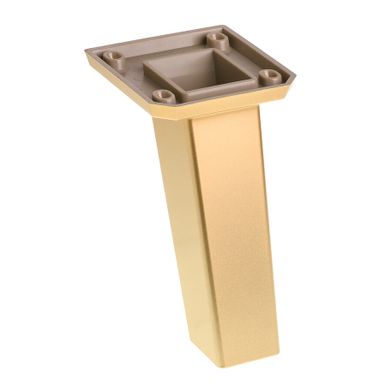 Nóżka K441 z płytką montażową - złoty mat lakier / wys. 12 cm    Wymiary: - płytka montażowa: 7x7,5 cm - wysokość: 12 cm   Materiał: tworzywo...