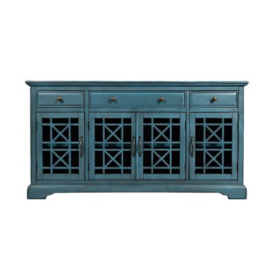 Nietypowa komoda czterodrzwiowa Avola Antique Blue przyciąga wzrok swoim oryginalnym designem. Jej nieco chłodna barwa urozmaicona została ażurowymi...
