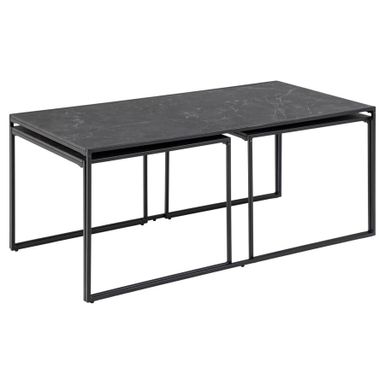Stolik kawowy INFINITY o prostokątnym blacie to mebel, który wnosi elegancję do każdego pomieszczenia. Nogi stolika zostały wykonane z metalu, co nadaje mu...