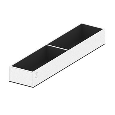 Wkład szufladowy na akcesoria C 10x46 cm - biały/czarny   Organizer do szuflad garderobianych C przeznaczony jest na drobne akcesoria Wkład wykonany jest ze...
