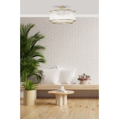 Lampa sufitowa SERGIO C0528-06H-V6AC - złoty    Kolekcję lamp Sergio charakteryzują szklane klosze zamknięte w metalowych ramach. Światło przedostaje...