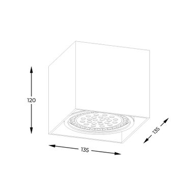 Lampa spot BOX ACGU10-114-N - biały   Zuma Line Technic to funkcjonalne oświetlenie punktowe do wnętrz, wyróżniające się minimalistycznym designem....