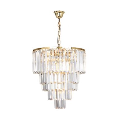 Lampa wisząca AMEDEO 17106/6+3+1-GD+CL - złoty   Amedeo to kolekcja lamp zdecydowanie warta uwagi. Szklane kryształy, ułożone kaskadowo, kuszą...