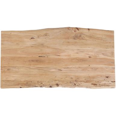 Wymiary: - długość: 240 cm - szerokość: 100 cm - wysokość: 3,5 cm   Waga: 55 kg   Materiał: drewno akacjowe lakierowane i bejcowane   Kolor: akacja
