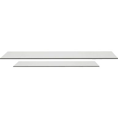 Wymiary: - długość: 130 cm - szerokość: 65 cm - wysokość: 2 cm   Waga: 18 kg   Materiał: szkło bezpieczne hartowane (8 mm)   Kolor: transparentny
