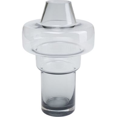 Wymiary: - szerokość: 14,5 cm - głębokość: 14,5 cm - wysokość: 23,7 cm   Waga: 0,75 kg   Materiał: szkło    Kolor: dymiony   Dodatkowe...