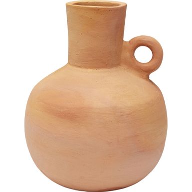 Wymiary: - szerokość: 24,5 cm - głębokość: 24,5 cm - wysokość: 27 cm   Waga: 2,35 kg   Materiał: terakota   Kolor: jasnobrązowy   Dodatkowe...