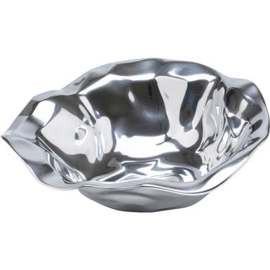 Wymiary: - szerokość: 32 cm - głębokość: 29,5 cm - wysokość: 11,5 cm   Waga: 0,97 kg   Materiał: aluminium polerowane   Kolor: srebrny   Dodatkowe...