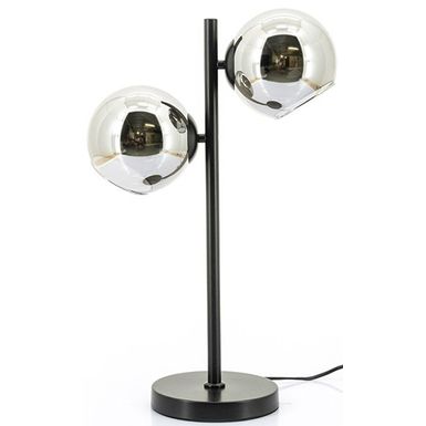 Wymiary: - szerokość: 36 cm - głębokość: 18 cm - wysokość: 55 cm - długość kabla: 200 cm   Materiał: - metal - szkło   Rodzaj gwintu: E14  ...