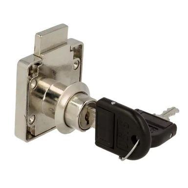 Zamek kwadratowy lewy Siso X-850 MASTER J11 - niklowany / fi 19 mm / klucz łamany     System Master - każdy zamek jest z różnym kluczem, ale jest...