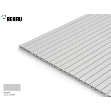 Profil żaluzji E23 - jasny szary / wys. 8 mm / dł. 250 cm    Wymiary: - szerokość: 250 cm - głębokość: 4,5 cm- wysokość: 0,8 cm   Materiał:...