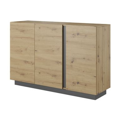 Komoda 3-drzwiowa ARCO F - dąb artisan/grafit Dzięki przemyślanej konstrukcji, komoda 3-drzwiowa Arco oferuje ogromną przestrzeń do przechowywania, która...