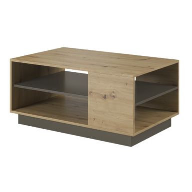 Stolik kawowy ARCO I 100x60 - dąb artisan/grafit Jeśli poszukujesz stolika do salonu, który harmonijnie łączy ponadczasowy design z wysoką...