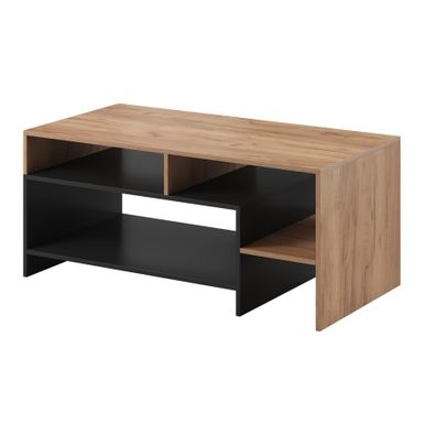 Stolik kawowy ALVA 120x60 - dąb craft/antracyt Prostokątny stolik kawowy Alva to idealny wybór dla osób, które cenią meble łączące pomysłowy design z...