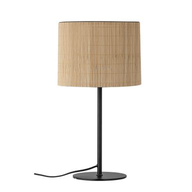 Lampa stołowa TERRY - naturalny / czarny Wymiary: - średnica: 28 cm - wysokość: 52 cm - klosz: wys. 21 cm - długość przewodu: 180 cm Materiał: - metal -...