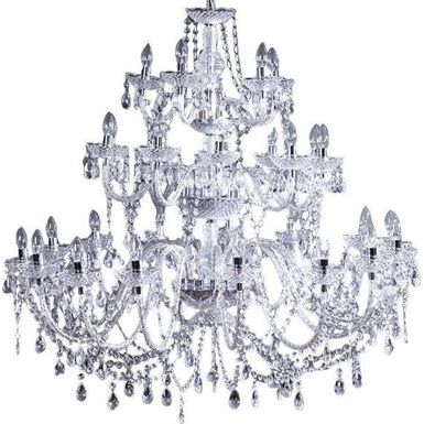Żyrandol DIAMONDS 30 - srebrny   Wymiary: - szerokość: 120 cm - głębokość: 120 cm - wysokość: 110 cm   Materiał: akryl   Kolor: srebrny  ...
