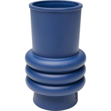 Wymiary: - szerokość: 10 cm - głębokość: 10 cm - wysokość: 17 cm   Waga: 0,42 kg   Materiał: szkło z recyklingu   Kolor: niebieski