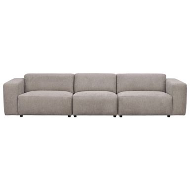 Czteroosobowa sofa Willard to minimalistyczna, nowoczesna i przestronna sofa wypoczynkowa - tutaj w ponadczasowej jakości tkaninie Brenda beż (#34)....