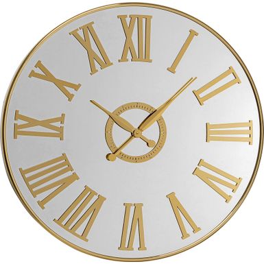 Wymiary: - szerokość: 76 cm - głębokość: 5 cm - wysokość: 76 cm   Waga: 8,63 kg   Materiał: - stal nierdzewna pokryta tytanem - szkło lustrzane -...