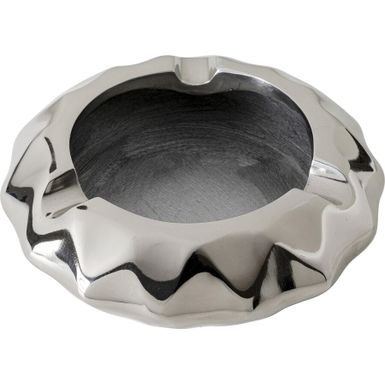 Wymiary: - średnica: 15,2 cm - wysokość: 4,2 cm Materiał: aluminium niklowane