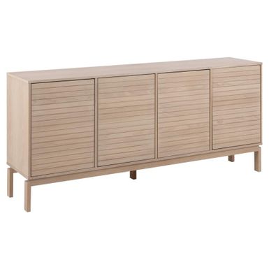 Wymiary: - szerokość: 180 cm - głębokość: 40 cm - wysokość: 80 cm - wysokość nogi: 20 cm   Materiał: - blat / konstrukcja / drzwi / półki: płyta...