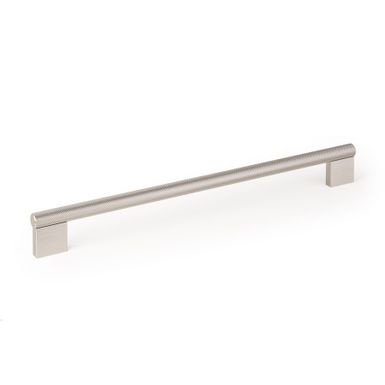 Uchwyt GRAF BIG 0486 - efekt stali nierdzewnej / rozstaw 320 mm   Wymiary: - długość: 352 mm - średnica pręta: 14 mm - wymiary stopek: 29x29x10 mm -...