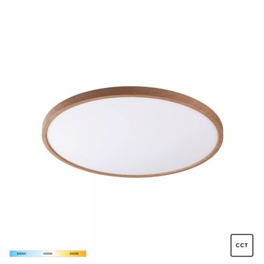 Lampa sufitowa CAMI WM-BP1108-M-W - drewniany    Wymiary: - szerokość: 50 cm - głębokość: 50 cm - wysokość: 3 cm   Materiał: plastik   Kolor:...