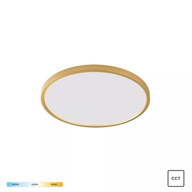 Lampa sufitowa CAMI WM-BP1108-S-G - złoty    Wymiary: - szerokość: 40 cm - głębokość: 40 cm - wysokość: 3 cm   Materiał: plastik   Kolor: złoty...