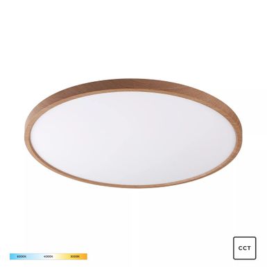 Lampa sufitowa CAMI WM-BP1108-L-W - drewniany    Wymiary: - szerokość: 60 cm - głębokość: 60 cm - wysokość: 3 cm   Materiał: plastik   Kolor:...