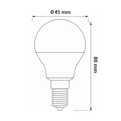 Żarówka ORO TOTO - biały / E14 / 5 W / barwa neutralna    Żarówka ORO-E14-G45-TOTO-5W-DW   Kolor: biały   Źródło światła: - typ żarówki: E14 -...