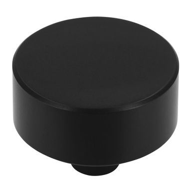 Gałka 2508 - czarny mat / fi 33 mm Wymiary:- szerokość: 33 mm- wysokość: 33 mm- głębokość: 25 mm   Materiał: metal