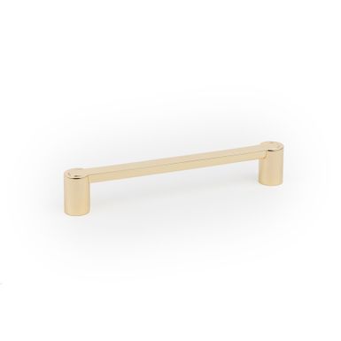 Gałka FUSION 0627 - złoty połysk / rozstaw 160 mm Wymiary: - szerokość: 180 mm - wysokość: 20 mm - głębokość: 31,5 mm Materiał: metal (zamak)...