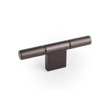Gałka w kształcie litery T POINT 0636 - czarny tytan   Wymiary: - szerokość: 110 mm - głębokość: 40,9 mm - wysokość: 13,8 mm    Materiał:...