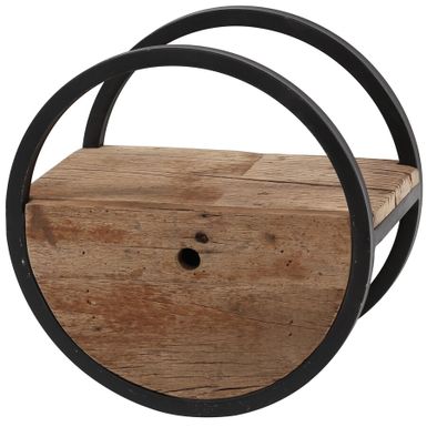 Wymiary: - szerokość: 40 cm - wysokość: 40 cm Materiał - drewno - metal