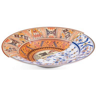 Talerz głęboki porcelanowy Ø25 cm kolorowy