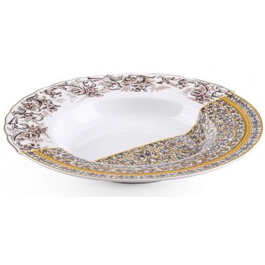 Talerz głęboki porcelanowy Ø25cm kolorowy