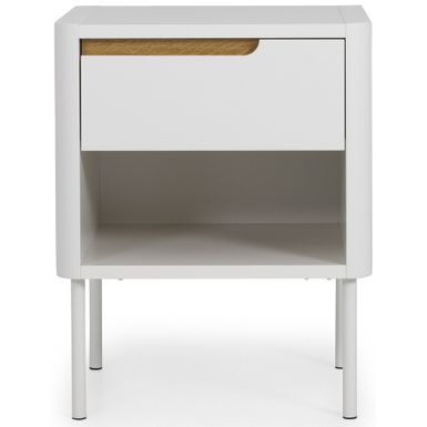 Wymiary: - szerokość: 45 cm - głębokość: 39 cm - wysokość: 57 cm   Materiał:  - metal - MDF - drewno dębowe