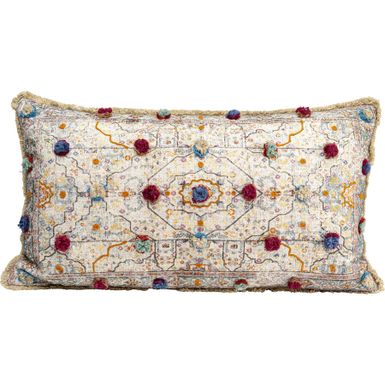 Poduszka DESNA PATCHWORK 60x35 - beżowy   Wymiary: - szerokość: 60 cm - wysokość: 35 cm   Waga: 0,7 kg   Materiał:  - poszewka: bawełna, poliakryl -...