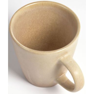 Kubek z uchem ceramiczny 330 ml beżowy