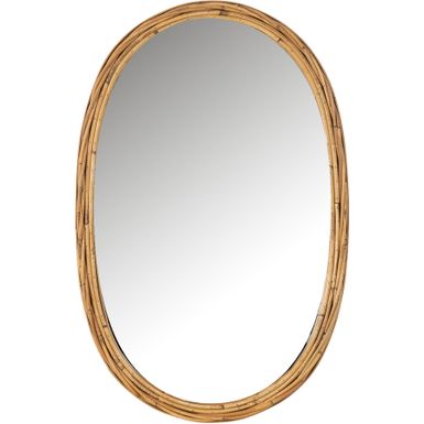 Wymiary: - szerokość: 61,5 cm - głębokość: 3 cm - wysokość: 95 cm Materiał: rattan Kolor: naturalny Waga: 5,5 kg