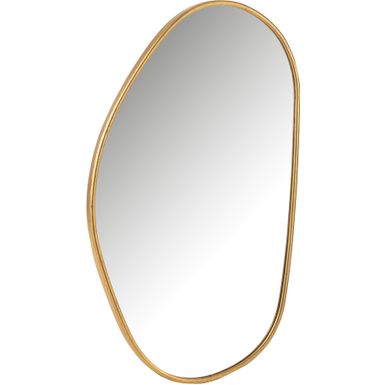 Wymiary: - szerokość: 45 cm - głębokość: 3 cm - wysokość: 80 cm Materiał:  - metal - MDF Kolor: złoty Waga: 3,8 kg