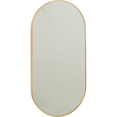 Wymiary: - szerokość: 50 cm - głębokość: 2,75 cm - wysokość: 100 cm Materiał: metal Kolor: złoty Waga: 3,87 kg