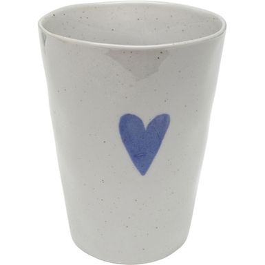 Kubek z uchem motyw niebieskiego serca 350 ml