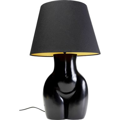 Lampa stołowa DONNA - czarny   Wymiary: - szerokość: 30 cm - głębokość: 30 cm - wysokość: 48 cm - długość kabla: 200 cm    Waga: 2,5 kg  ...