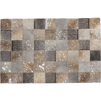Wymiary: - długość: 180 cm - szerokość: 120 cm - grubość: 0,4 cm Materiał: - góra: skóra naturalna, folia metaliczna  - spód: wełna Produkt...