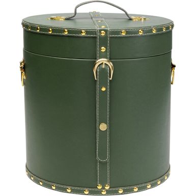 Kuferek DRESSY - zielony   Wymiary: - szerokość: 31,5 cm - głębokość: 31,5 cm - wysokość: 34 cm   Maksymalne obciążenie: 5 kg   Waga: 2,6 kg  ...