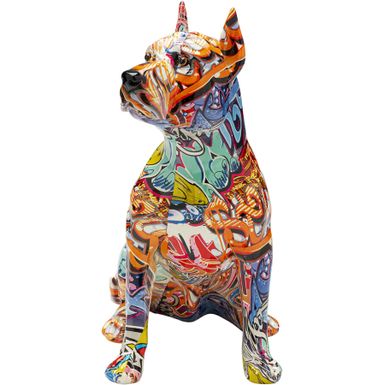 Figurka dekoracyjna GRAFFITI DOG 41 - multikolor    Wymiary: - szerokość: 34 cm - głębokość: 21 cm - wysokość: 40,5 cm   Waga: 3 kg   Materiał:...
